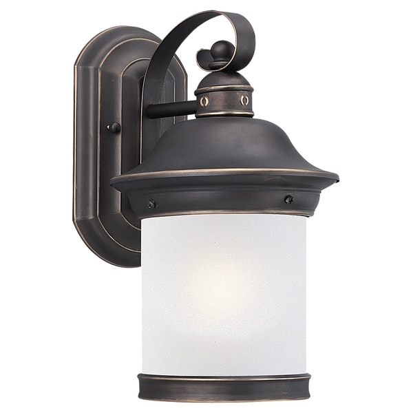 Seagull Lighting Bronze Outdoor Wall Lantern   16816821  