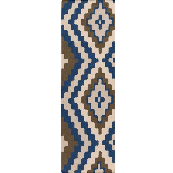 Hand-woven Freda Reversible Wool Area Rug