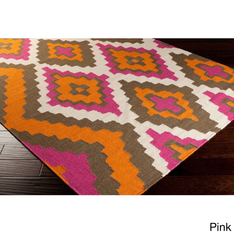 Hand-woven Freda Reversible Wool Area Rug