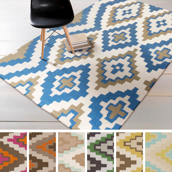 Hand-woven Freda Reversible Wool Area Rug