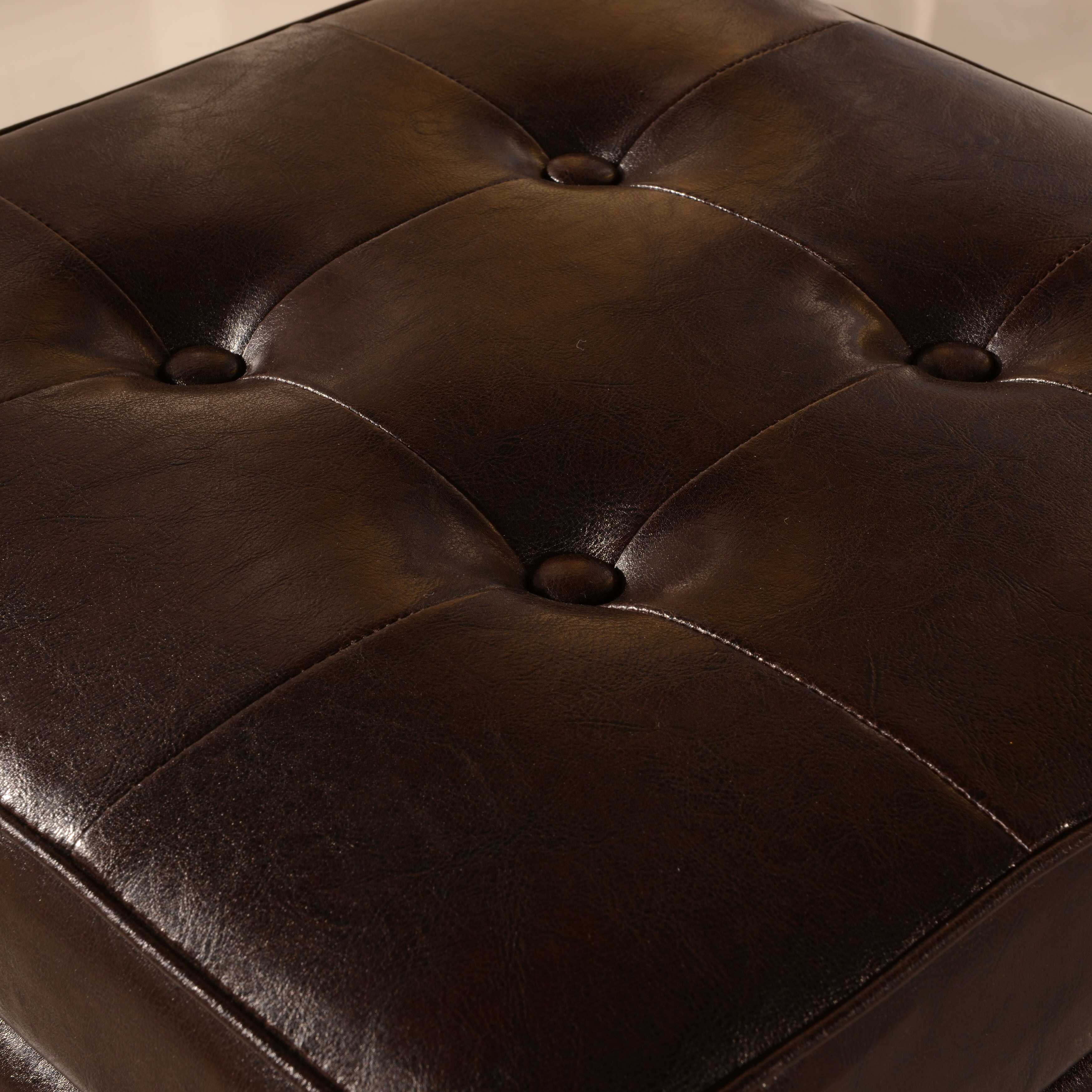 Shop Luxury Comfort Collection Classic Faux Leather Storage Cube With Hinge Overstock 9632216