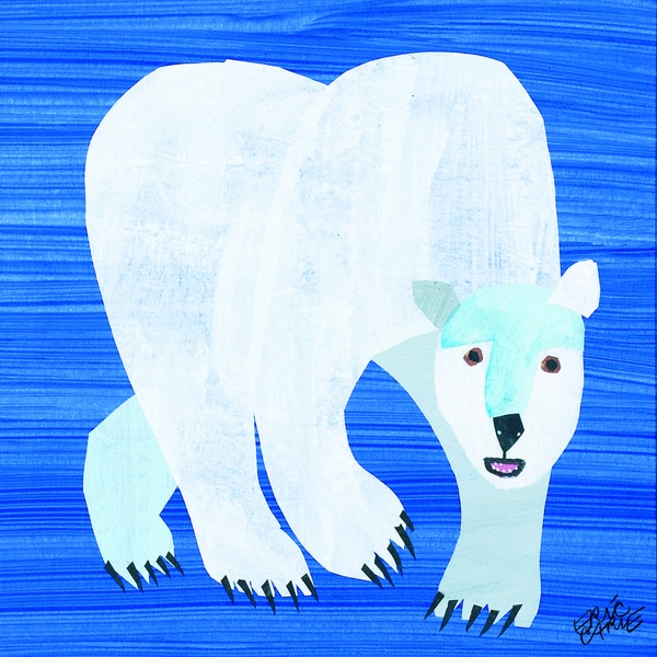 Shop Eric Carle Polar Bear Character Art Front Cover Canvas Print ...