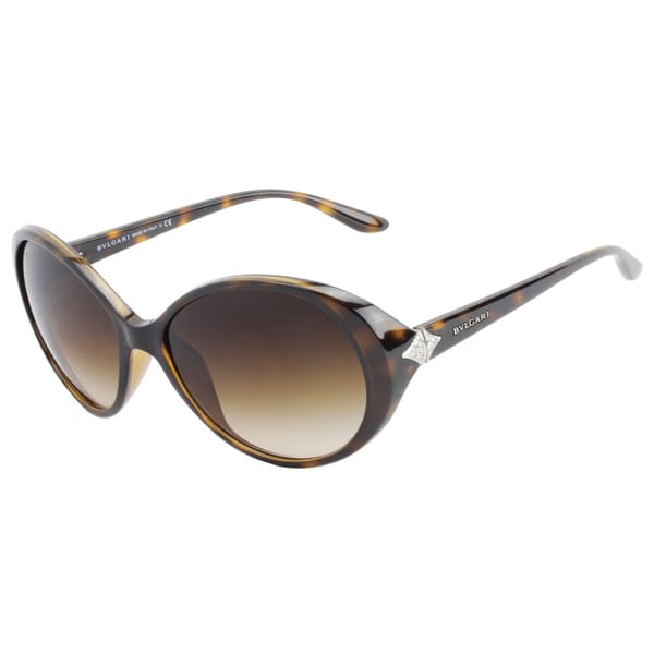 Bvlgari Women S Havana Plastic Fashion Sunglasses Free