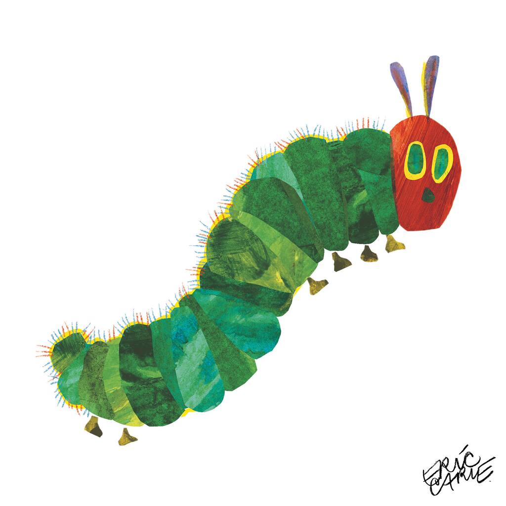 Eric Carle The Very Hungry Caterpillar Character Art Caterpillar 1 Canvas Print - Multi-Color