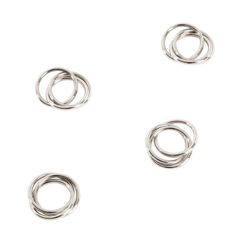 Three Rings Design Napkin Rings (Set of 4)