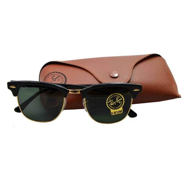 Ray Ban Clubmaster Rb3016 Unisex Black Frame Green Classic Sunglasses On Sale Overstock