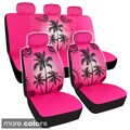 BDK Palm Tree Design Car Seat Covers Full Set (Universal Fit)