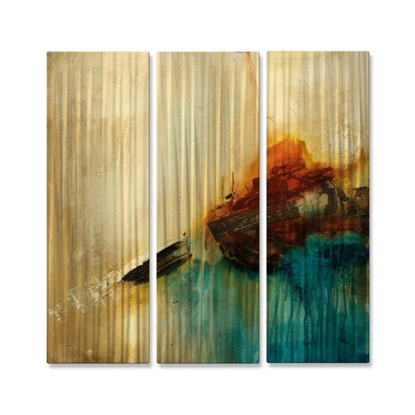 Alexis Bueno Smash XVIIII Oversized Canvas 2 piece Wall Art Set