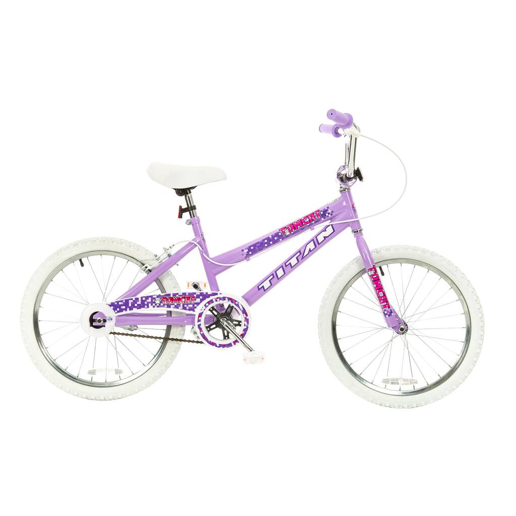 Titan Tomcat Girls Lavender 20-Inch BMX Bike - Purple