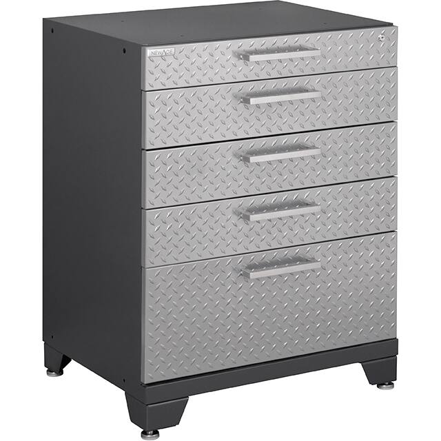NewAge Products Performance Plus Diamond Plate 5-drawer Tool Cabinet