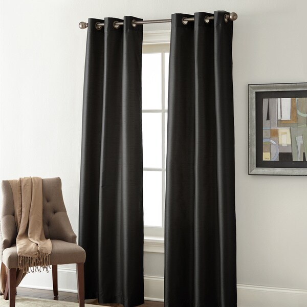Modern Threads Faux Silk Blackout Curtain Panel Pair. Opens flyout.