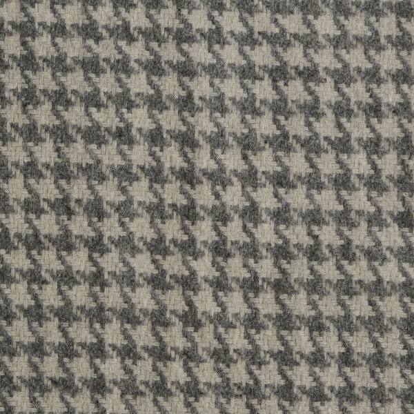 Shop Aurora Home Grey Houndstooth Wool 84 Inch Curtain Panel Pair