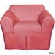 preview thumbnail 3 of 5, Classic Slipcovers Two Piece Twill Chair Slipcover Red