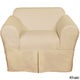 preview thumbnail 4 of 5, Classic Slipcovers Two Piece Twill Chair Slipcover Khaki