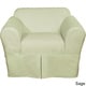 preview thumbnail 2 of 5, Classic Slipcovers Two Piece Twill Chair Slipcover Sage