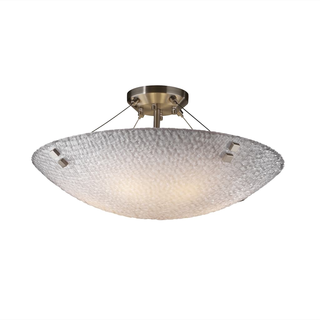 Justice Design 3Form Finials 6-light Bowl Semi-flush Mount