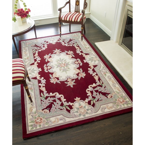 Bergen Hand Tufted Wool Oriental Area Rug 5 X 8 5 X 8 On Sale Overstock 9639013