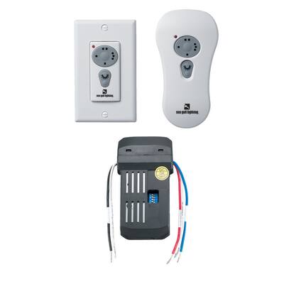 Convertible Handheld/ Wall Remote Control Kit Canopy Mounted Receiver ...