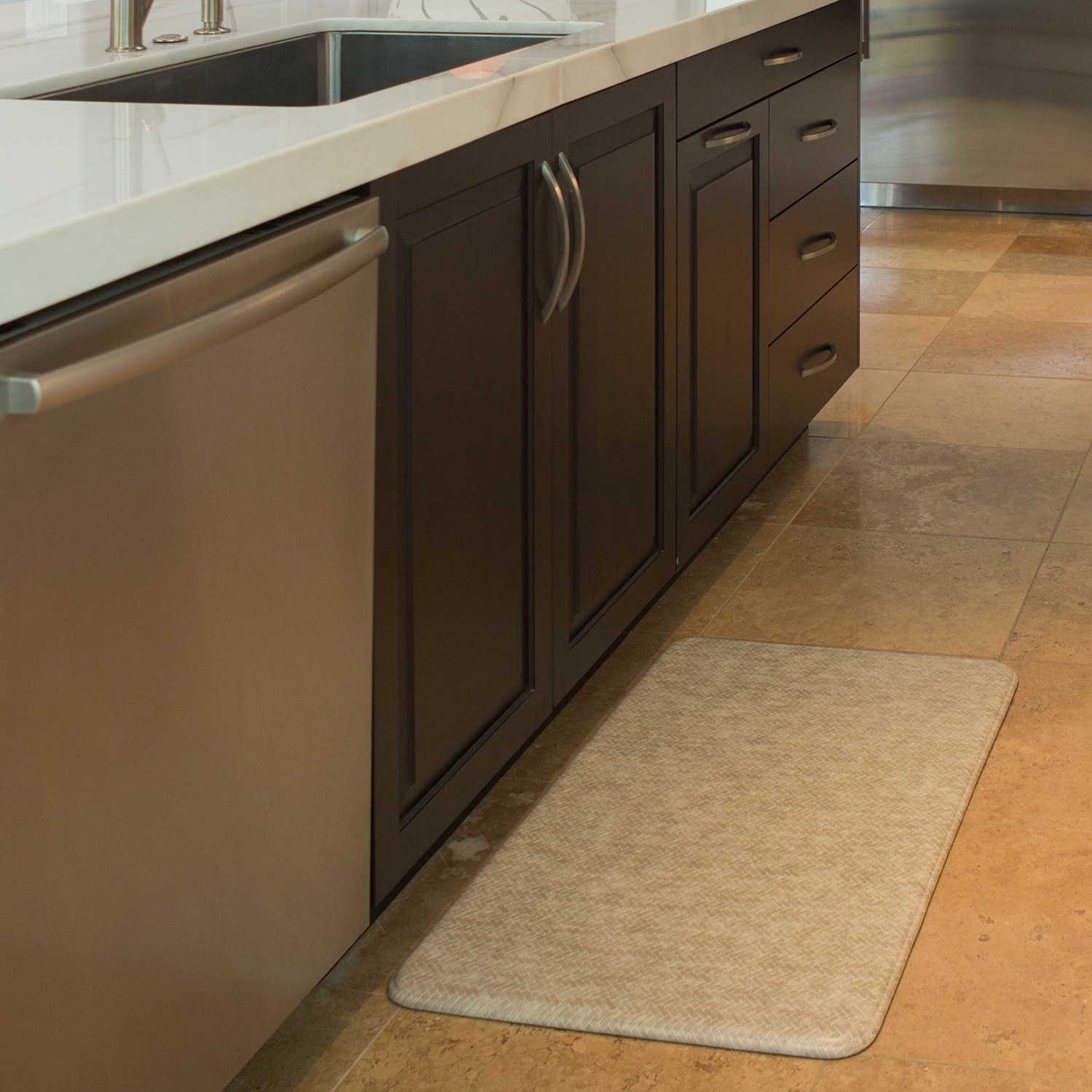 imprint cumulus9 kitchen mat nantucket series 20 in. x 36 in. x 5/8 in  black 