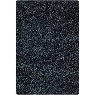 Handmade Cosmo Blue Area Rug (India)