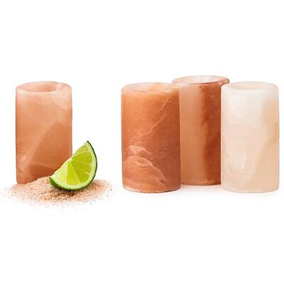 Handmade (Set of 4) Black Tai Salt Company Himalayan Salt Shot Glasses (Pakistan) (Pakistan)