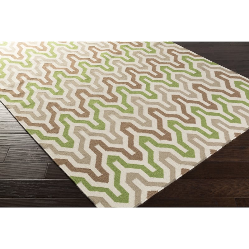 Hand-Woven Dennis Reversible Wool Area Rug (2' x 3')