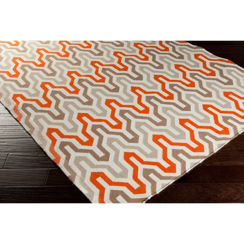 Hand-Woven Dennis Reversible Wool Area Rug