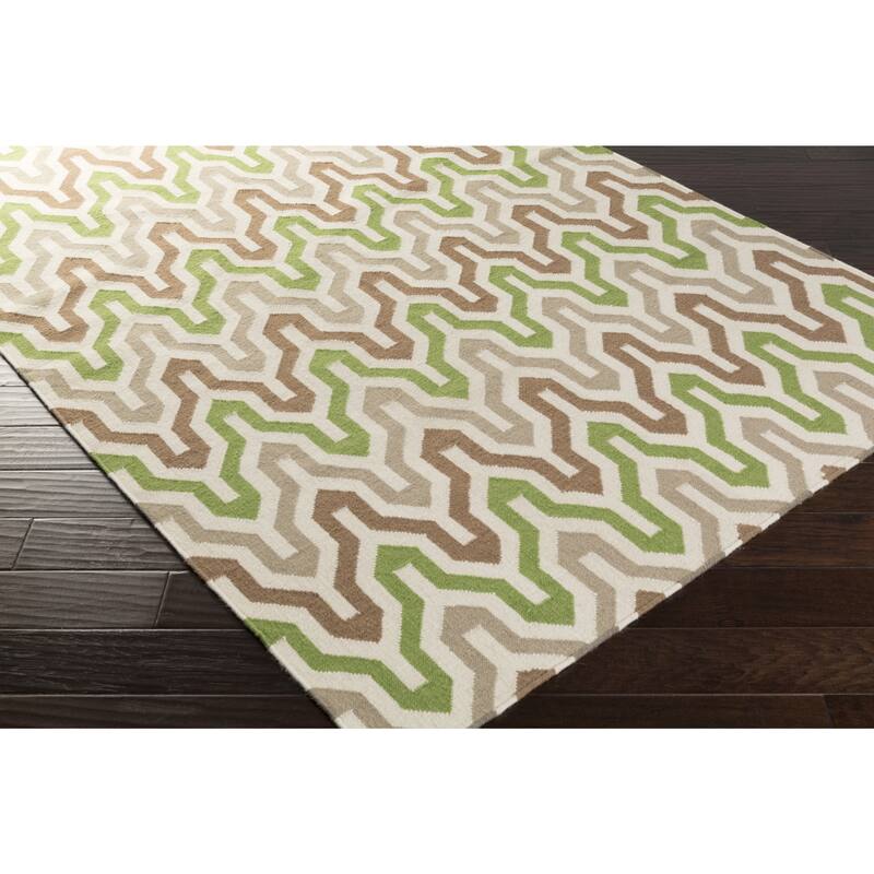 Hand-Woven Dennis Reversible Wool Area Rug