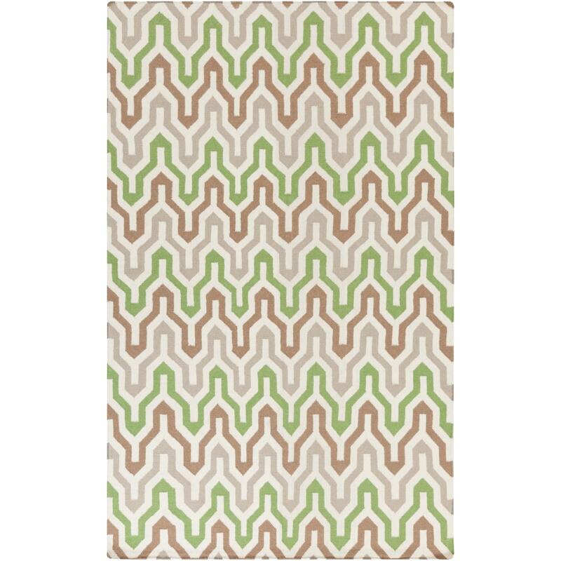 Hand-Woven Dennis Reversible Wool Area Rug
