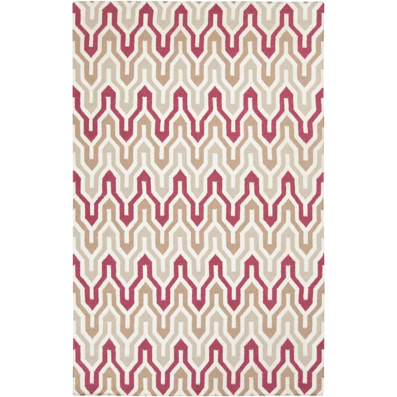 Hand-Woven Dennis Reversible Wool Area Rug