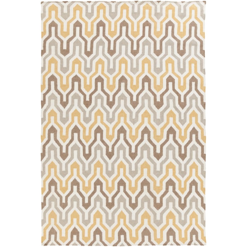 Hand-Woven Dennis Reversible Wool Area Rug