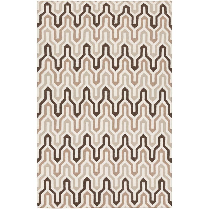Hand-Woven Dennis Reversible Wool Area Rug