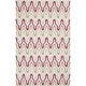 preview thumbnail 16 of 31, Hand-Woven Dennis Reversible Wool Area Rug Burgundy - 5' x 8'