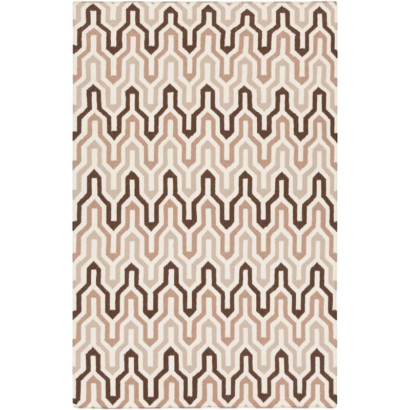 Hand-Woven Dennis Reversible Wool Area Rug