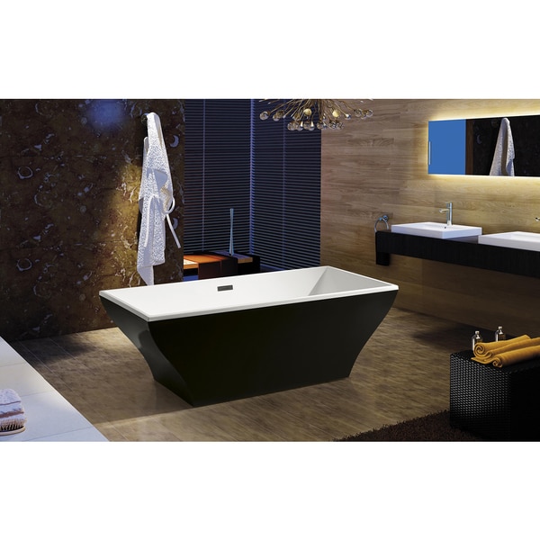 AKDY 67-inch OSF296-B-AK Europe Style White Acrylic Free Standing Bathtub