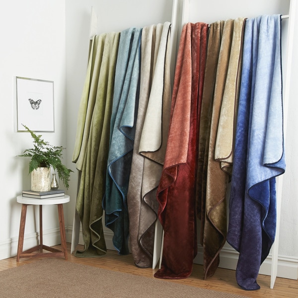 Luxurious Plush Vellux Mink Ombre Throw. Opens flyout.