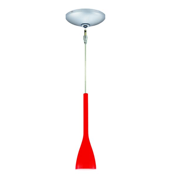 JESCO 1 light Low Voltage Quick Adapt Red Pendant and Canopy Kit