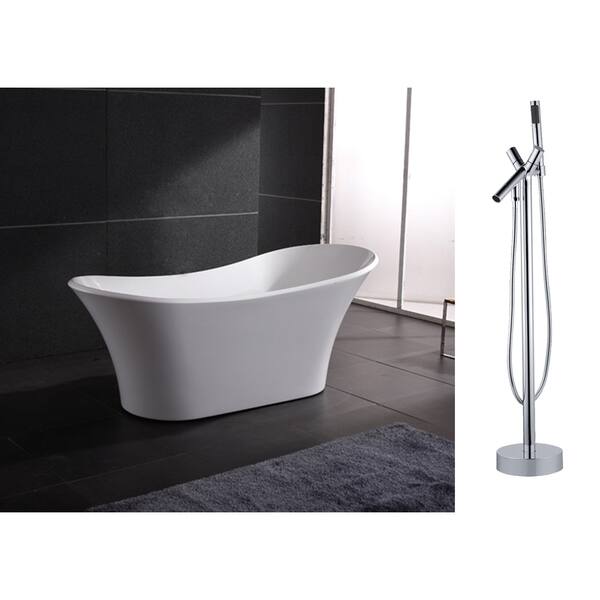 AKDY 71inch OSF274+8711AK Europe Style White Acrylic Free Standing