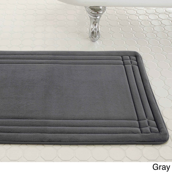 Embossed Memory Foam Geoplex 21 inch by 34 inch Bath Mat  