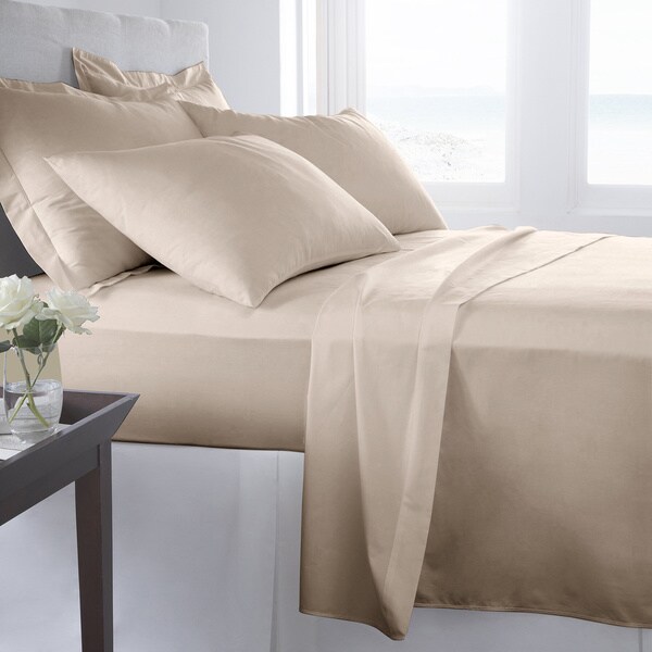 Cushy Bedding Collection 1000TC Organic Cotton Twin XL Size Solid//Striped Colors