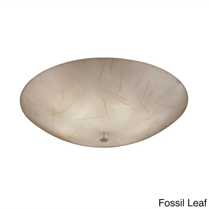 Justice Design 3form 6-light Round Bowl Semi-flush - CHROME - Chrome