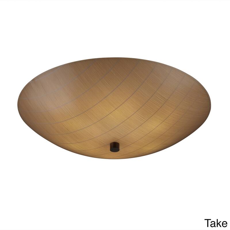 Justice Design 3form 6-light Round Bowl Semi-flush - Dark bronze - Bronze