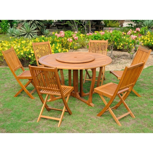 International Caravan Royal Tahiti 'Toledo' 8-piece Patio Dining Set