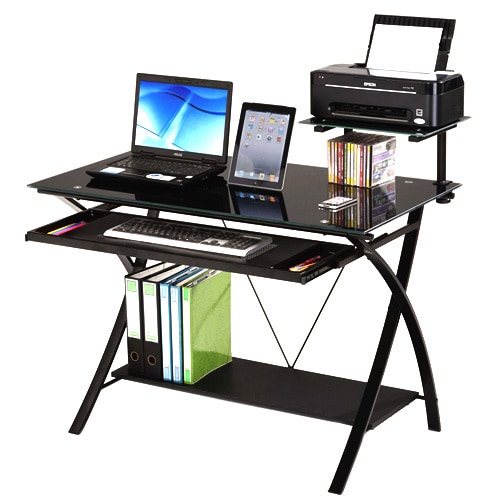 Shop Modern Day Computer Desk Black On Sale Free Shipping