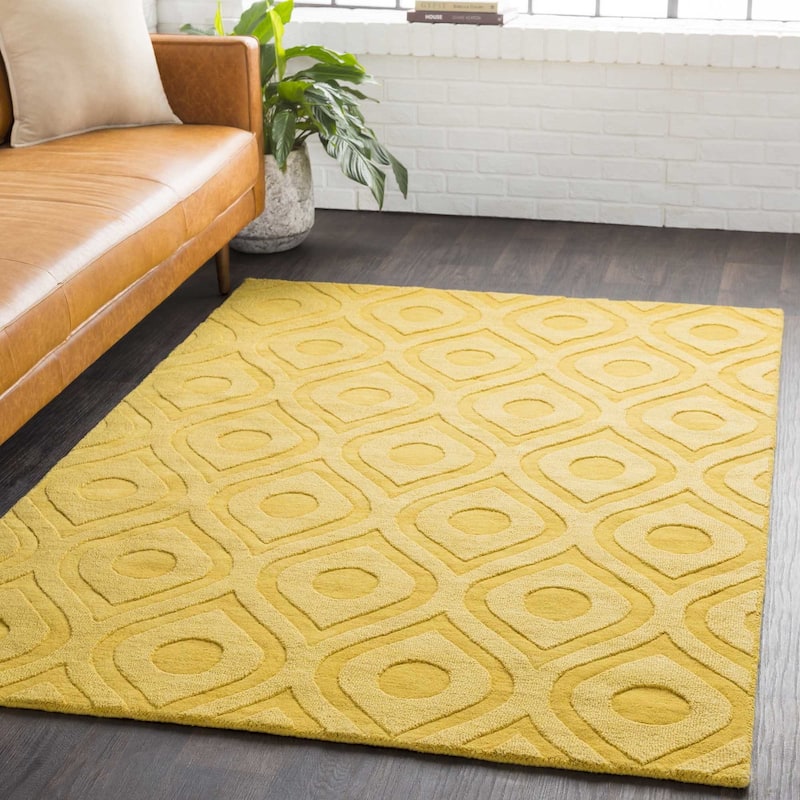 Hand-Woven Abi Tone-on-Tone Wool Rug