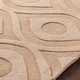 preview thumbnail 28 of 62, Hand-Woven Abi Tone-on-Tone Wool Rug - 2' 3" x 14' Taupe