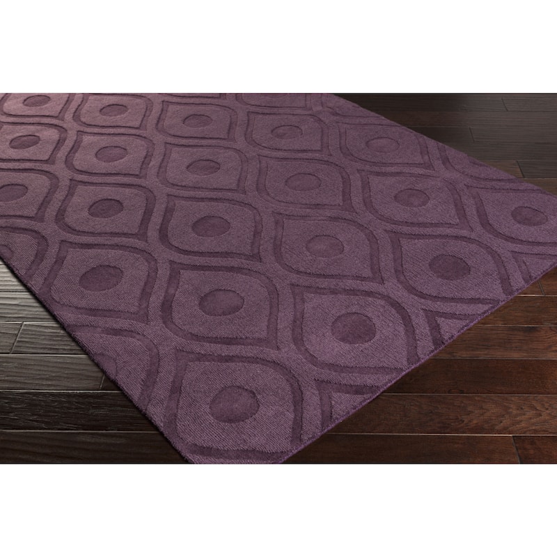 Hand-Woven Abi Tone-on-Tone Wool Rug