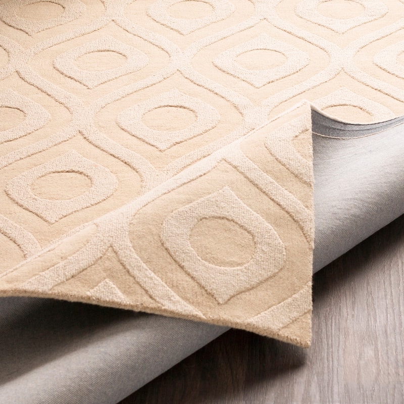 Hand-Woven Abi Tone-on-Tone Wool Rug