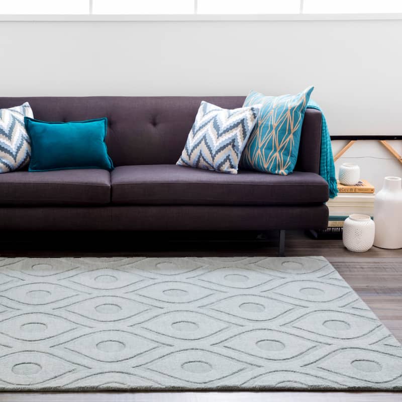 Hand-Woven Abi Tone-on-Tone Wool Rug