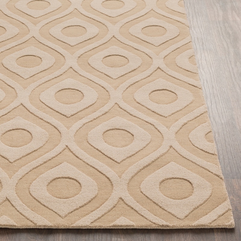 Hand-Woven Abi Tone-on-Tone Wool Rug